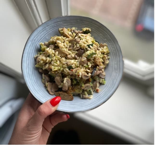 Risotto met broccolirijst