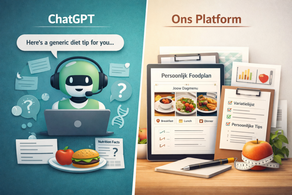 ChatGPT als voedingsadviseur? Waarom dat niet werkt