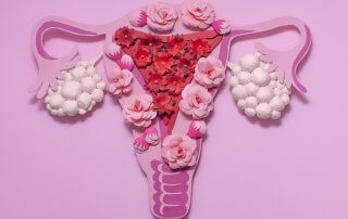 Concept polycystic ovary syndrome, PCOS. Women reproductive system.