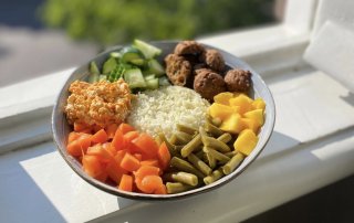 Pokebowl vegetarische balletjes (1)